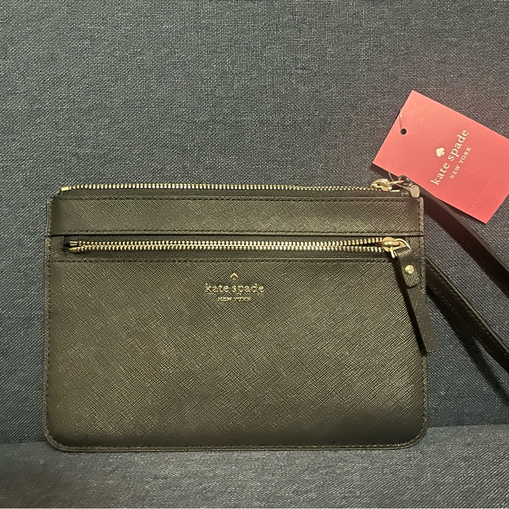 Kate Spade Black Wristlet